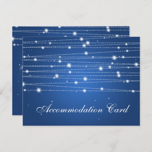 Elegante Unterkunft Sparkling Lines Sapphire Postkarte (Vorne/Hinten)