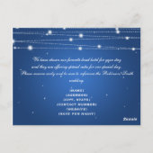 Elegante Unterkunft Sparkling Lines Sapphire Postkarte (Rückseite)