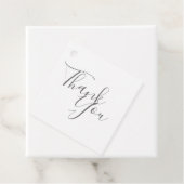 Elegante Unterschrift Minimalistisch Danke Geschenkanhänger (Beispiel)