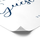 Elegante Unterschrift Unser Gästebuch (Ecke)