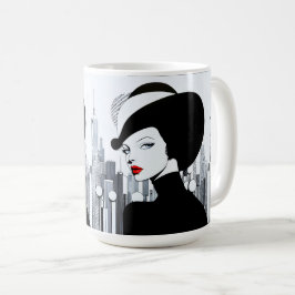 Elegante Uptown Girl New York High Society Kaffeetasse