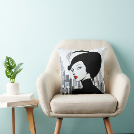 Elegante Uptown Girl New York High Society Kissen