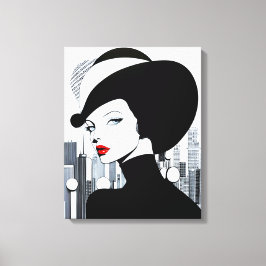 Elegante Uptown Girl New York High Society Leinwanddruck