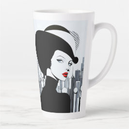 Elegante Uptown Girl New York High Society Milchtasse