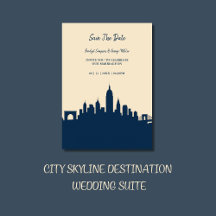 Elegante Urban Chic Skyline-Hochzeit in Urlaubsort