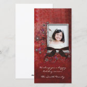 Elegante Urlaubskarte Feiertagskarte (Vorne/Hinten)