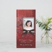 Elegante Urlaubskarte Feiertagskarte (Stehend Vorderseite)