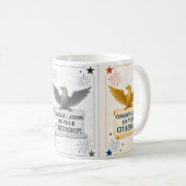 Elegante US-Staatsbürgerschaft Herzlichen Glückwun Kaffeetasse (VorderseiteRechts)