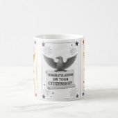 Elegante US-Staatsbürgerschaft Herzlichen Glückwun Kaffeetasse (Mittel)
