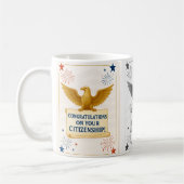 Elegante US-Staatsbürgerschaft Herzlichen Glückwun Kaffeetasse (Links)