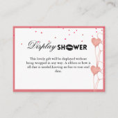 Elegante Valentine Brautparty Display-Karte Begleitkarte (Vorderseite)