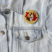 Elegante Valentine, Liebe, Jubiläum Rotes Herz Button (Beispiel)