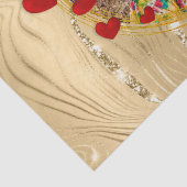 Elegante Valentine, Liebe, Jubiläum Rotes Herz Seidenpapier (Detail)