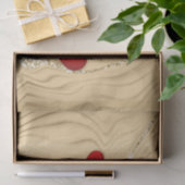 Elegante Valentine, Liebe, Jubiläum Rotes Herz Seidenpapier (Geschenk)