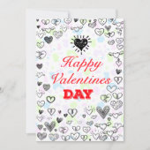 Elegante Valentine-Urlaubskarte Save The Date (Vorderseite)