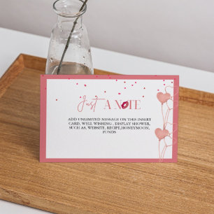 Elegante Valentinstag-Brautjunggesellinnen-Party-A Begleitkarte