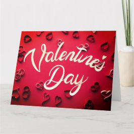 Elegante Valentinstag Card Karte