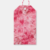 Elegante Valentinstag-Geschenketiketten Geschenkanhänger (Vorderseite)