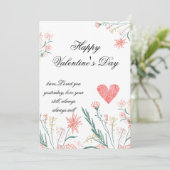 Elegante Valentinstag-Karte - Einladung (Stehend Vorderseite)