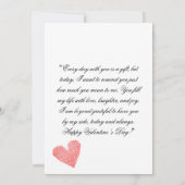 Elegante Valentinstag-Karte - Einladung (Rückseite)