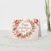 Elegante Valentinstag-Karte Karte (Vorderseite)