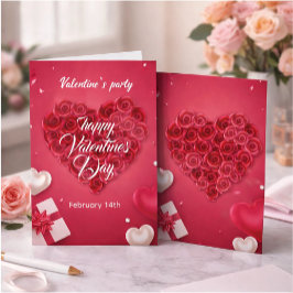 Elegante Valentinstag-Party-Einladung Einladung