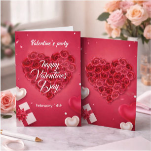Elegante Valentinstag-Party-Einladung Einladung