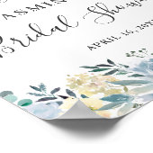 Elegante Vanilla Brautparty Locarno Poster (Ecke)