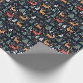 Elegante Variation in Waldkreaturen Geschenkwrap Geschenkpapier (Ecke)