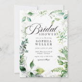 Elegante Vegetation Botanischer Garten Brautparty Einladung (Vorderseite)