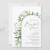 Elegante Vegetation Brautparty Einladung (Vorderseite)