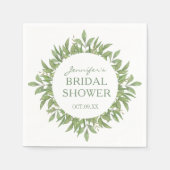 Elegante Vegetation Brautparty Napkins Serviette (Vorderseite)