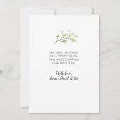 Elegante Vegetation Creamy Flora Moving Ankündigung (Rückseite)