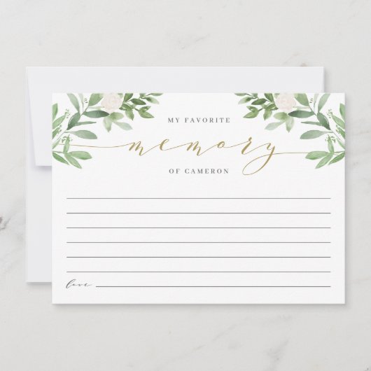 Elegante Vegetation meine Lieblingsgedächtnis der  (Vorderseite)