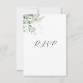 Elegante Vegetation mit/aus RSVP-Karte RSVP Karte (Rückseite)