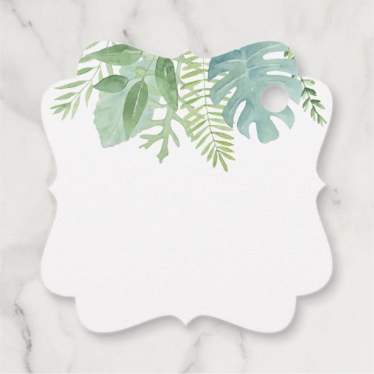 Elegante Vegetation, von meiner Dusche bis zu dein Geschenkanhänger (Rückseite)