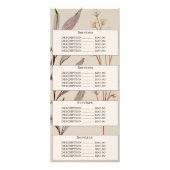 Elegante Vegetation Watercolor Moderne Rosa Farbe Werbekarte (Hinten)