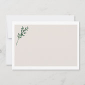 Elegante Vegetation wird meine Trauzeugin sein Karte (Rückseite)