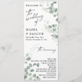 Elegante Vegetation, zeitgenössische Typografie Programm (Vorderseite)