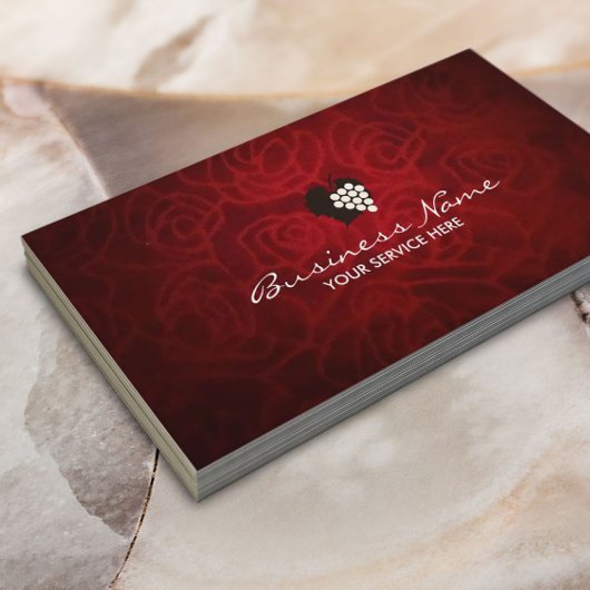 Elegante Velvet Texture Wine Business Cards Visitenkarte