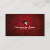 Elegante Velvet Texture Wine Business Cards Visitenkarte (Vorderseite)
