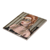 Elegante venezianische Maskenporträtkunst Fliese (Seite)