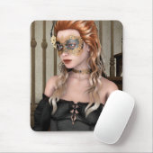 Elegante venezianische Maskenporträtkunst Mousepad (Mit Mouse)