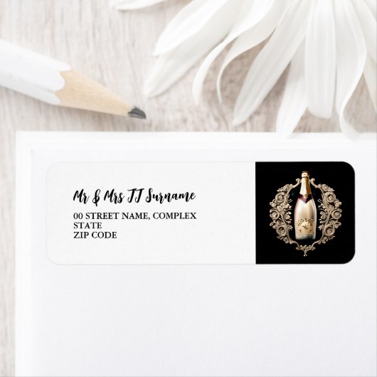 Elegante Veranstaltung | Schaumweinetikett (Insitu)