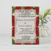 Elegante, verblasste blumengeschichtliche Einladun Einladung (Stehend Vorderseite)