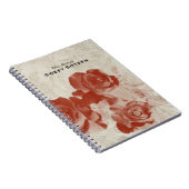 Elegante verblaßte Rosen 16. Geburtstag Notizblock (Rechte Seite)