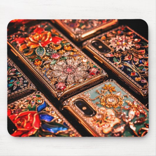 Elegante veredelte Handys Laptop Desktop Tablet Mousepad (Vorne)