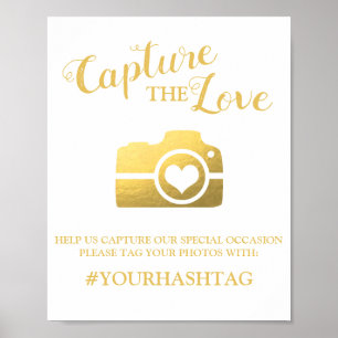 Elegante Vereinnahmung der Liebe Hochzeitstag Poster