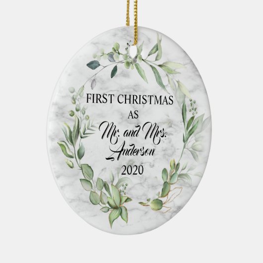 Elegante Verheirateter Grüner Marmor Keramik Ornament (Rechts)