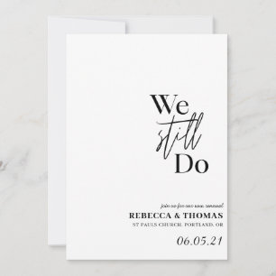 Elegante Verlängerung ohne Foto Save The Date